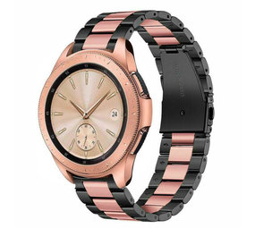 Samsung Galaxy Watch 42mm Steel Strap Black Pink