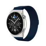 Strap-it Huawei Watch GT 3 Pro 46mm Milanese Strap (Blue) Strap-it Huawei Watch GT 3 Pro 46mm Milanese Strap (Blue)