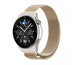 Strap-it Huawei Watch GT 3 Pro 46mm Milanese Strap (Champagne) Strap-it Huawei Watch GT 3 Pro 46mm Milanese Strap (Champagne)