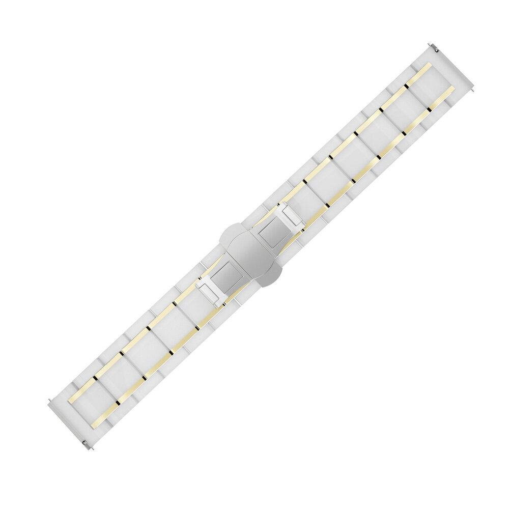 Strap-it Strap-it Xiaomi Amazfit GTS Ceramic/Steel Strap (White/Gold) Strap-it Strap-it Xiaomi Amazfit GTS Ceramic/Steel Strap (White/Gold)