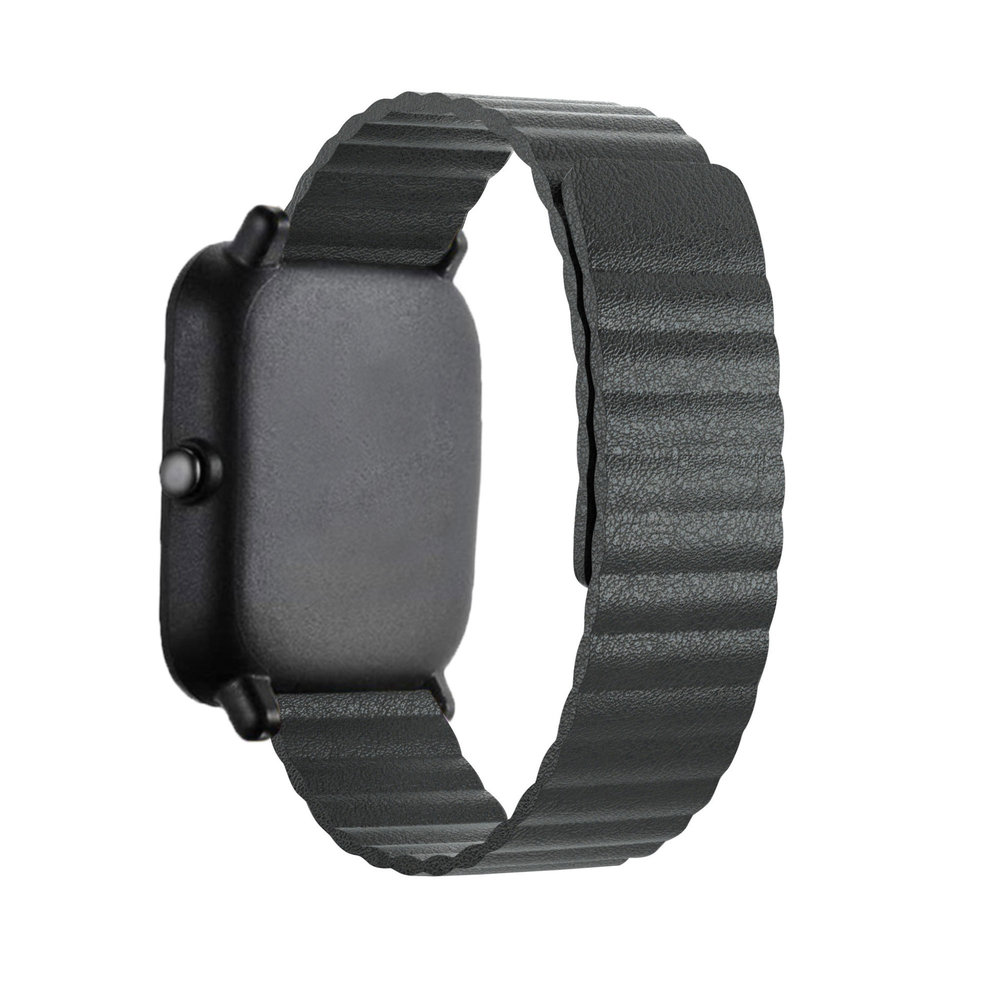 Strap-it Strap-it Xiaomi Amazfit GTS Leather Loop Strap (Black) Strap-it Strap-it Xiaomi Amazfit GTS Leather Loop Strap (Black)