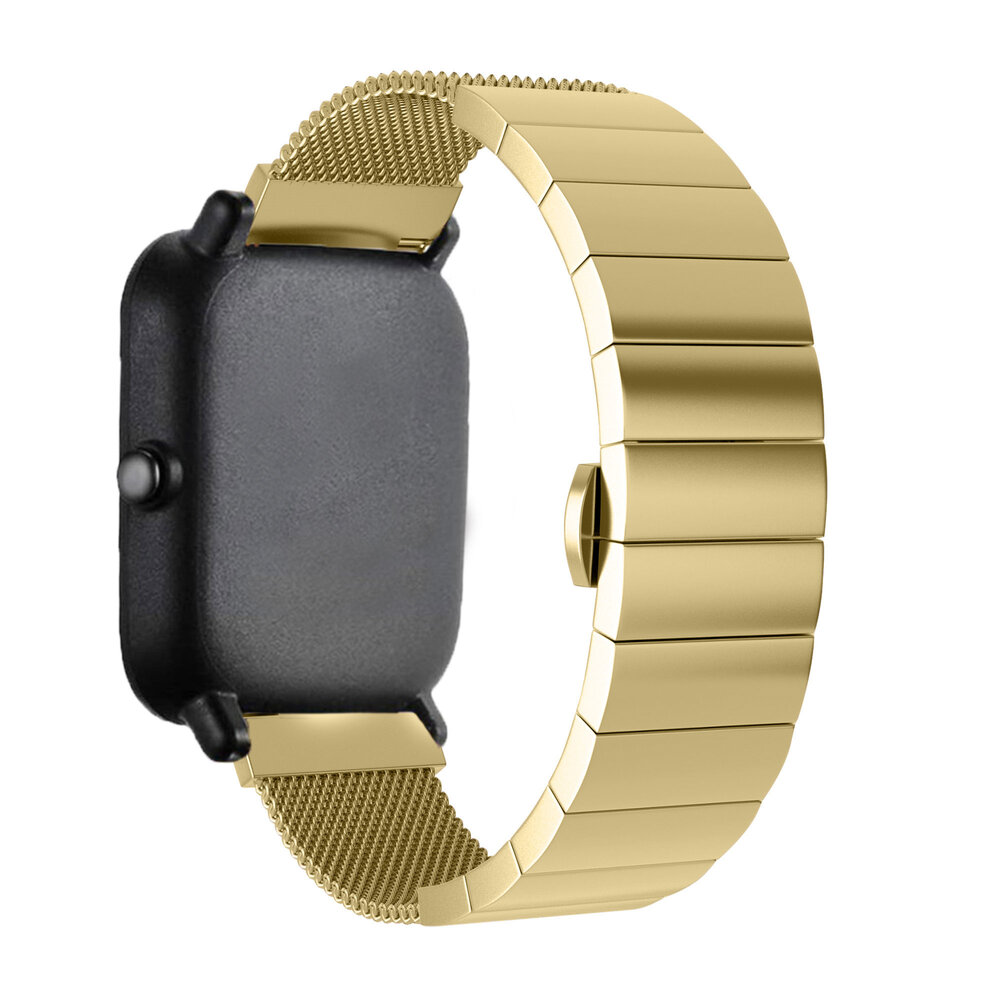 Strap-it Strap-it Xiaomi Amazfit GTS Steel/Milanese Strap (Gold) Strap-it Strap-it Xiaomi Amazfit GTS Steel/Milanese Strap (Gold)