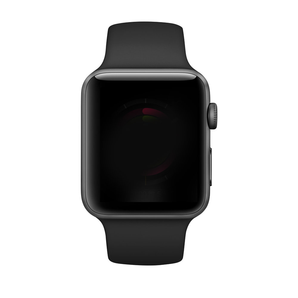 Strap-it Strap-it Apple Watch Silicone Strap with Buckle (Black)
