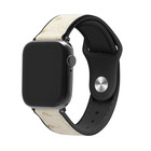 Strap-it Strap-it Apple Watch Hybrid Leather Strap (Sand White)