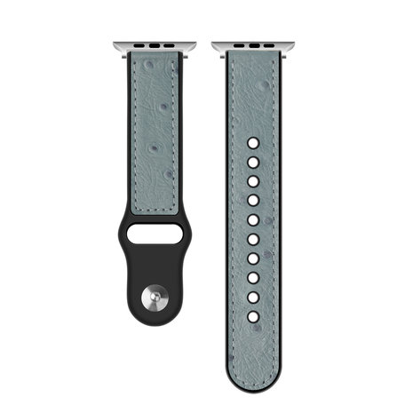 Strap-it Strap-it Apple Watch Hybrid Leather Strap (Grey) Strap-it Strap-it Apple Watch Hybrid Leather Strap (Grey)