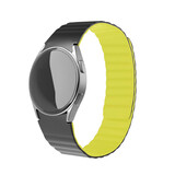 Strap-it Samsung Galaxy Watch 4 Classic 42mm Magnetic Silicone Strap (Black/Yellow) Strap-it Samsung Galaxy Watch 4 Classic 42mm Magnetic Silicone Strap (Black/Yellow)