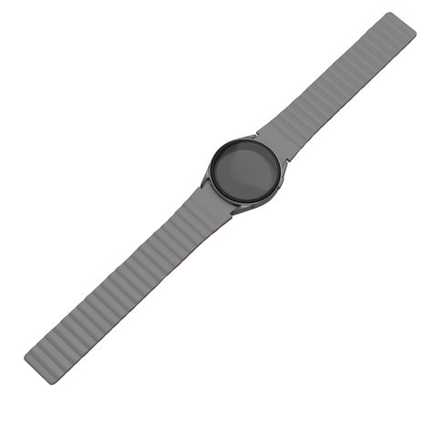 Strap-it Strap-it Samsung Galaxy Watch 4 Classic 42mm Magnetic Silicone Strap (Grey/Orange) Strap-it Strap-it Samsung Galaxy Watch 4 Classic 42mm Magnetic Silicone Strap (Grey/Orange)