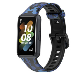 Strap-it Huawei Band 7 Camo Strap (Blue) Strap-it Huawei Band 7 Camo Strap (Blue)