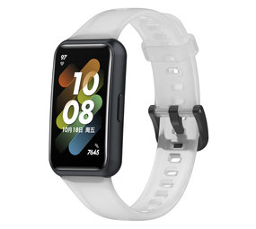 Strap-it Huawei Band 7 Clear TPU Strap (White) Strap-it Huawei Band 7 Clear TPU Strap (White)