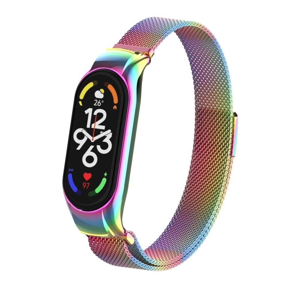 Strap-it Strap-it Xiaomi Mi Band 7 Milanese Strap (Pearlescent) Strap-it Strap-it Xiaomi Mi Band 7 Milanese Strap (Pearlescent)