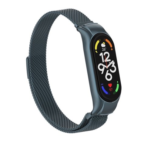 Strap-it Strap-it Xiaomi Mi Band 7 Milanese Strap (Space Grey) Strap-it Strap-it Xiaomi Mi Band 7 Milanese Strap (Space Grey)
