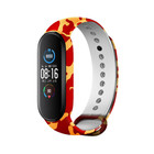 Strap-it Strap-it Xiaomi Mi Band 7 Camo Strap (Red/Yellow)