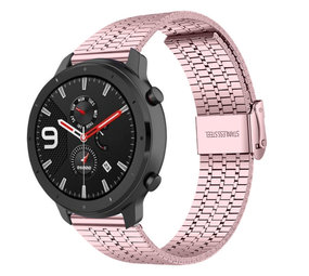 Strap-it Xiaomi Amazfit GTR Fine Steel Strap (Pink) Strap-it Xiaomi Amazfit GTR Fine Steel Strap (Pink)