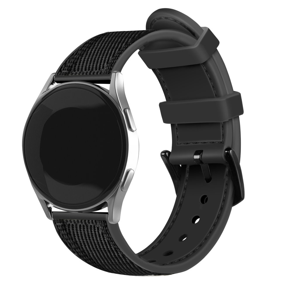 Strap-it Strap-it Samsung Galaxy Watch 4 Classic 42mm Hybrid Nylon Strap (Black) Strap-it Strap-it Samsung Galaxy Watch 4 Classic 42mm Hybrid Nylon Strap (Black)