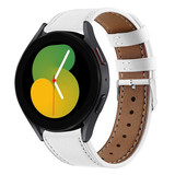 Strap-it Samsung Galaxy Watch 5 40mm Leather Strap (White) Strap-it Samsung Galaxy Watch 5 40mm Leather Strap (White)