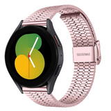 Strap-it Samsung Galaxy Watch 5 40mm Fine Steel Strap (Pink) Strap-it Samsung Galaxy Watch 5 40mm Fine Steel Strap (Pink)