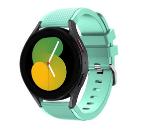 Strap-it Samsung Galaxy Watch 5 40mm Silicone Strap with Buckle (Aqua)