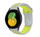 Strap-it Strap-it Samsung Galaxy Watch 5 40mm Sport Strap (Grey/Yellow)