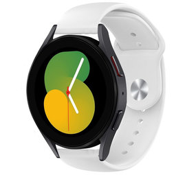 Strap-it Samsung Galaxy Watch 5 40mm Silicone Strap (White)