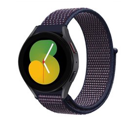 Strap-it Samsung Galaxy Watch 5 40mm Nylon Strap (Purple/Blue) Strap-it Samsung Galaxy Watch 5 40mm Nylon Strap (Purple/Blue)