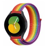 Strap-it Samsung Galaxy Watch 5 40mm Nylon Strap (Rainbow) Strap-it Samsung Galaxy Watch 5 40mm Nylon Strap (Rainbow)
