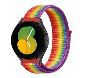 Strap-it Samsung Galaxy Watch 5 40mm Nylon Strap (Rainbow) Strap-it Samsung Galaxy Watch 5 40mm Nylon Strap (Rainbow)