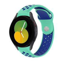 Strap-it Samsung Galaxy Watch 5 40mm Sport Strap (Aqua/Blue) Strap-it Samsung Galaxy Watch 5 40mm Sport Strap (Aqua/Blue)