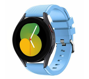 Strap-it Samsung Galaxy Watch 5 40mm Silicone Strap with Buckle (Baby Blue)
