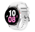 Strap-it Strap-it Samsung Galaxy Watch 5 44mm Silicone Strap with Buckle (White)