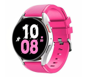 Strap-it Samsung Galaxy Watch 5 44mm Silicone Strap with Buckle (Pink)