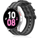 Strap-it Strap-it Samsung Galaxy Watch 5 44mm Nylon Strap with Buckle (Black/Grey)