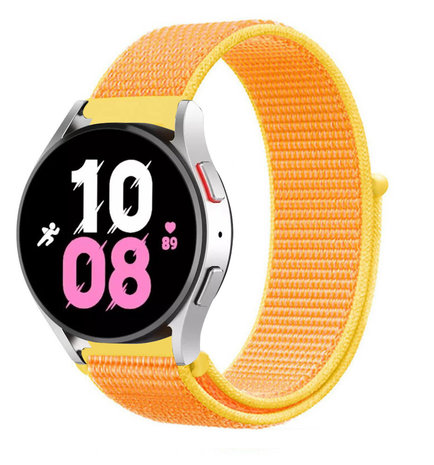 Strap-it Strap-it Samsung Galaxy Watch 5 44mm Nylon Strap (Light Yellow) Strap-it Strap-it Samsung Galaxy Watch 5 44mm Nylon Strap (Light Yellow)