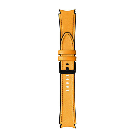 Strap-it Strap-it Samsung Galaxy Watch 5 44mm Leather Hybrid Strap (Yellow) Strap-it Strap-it Samsung Galaxy Watch 5 44mm Leather Hybrid Strap (Yellow)