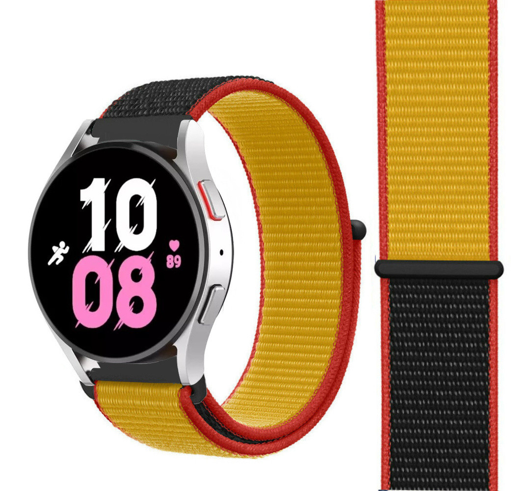 Strap-it Strap-it Samsung Galaxy Watch 5 44mm Nylon Strap (Belgium) Strap-it Strap-it Samsung Galaxy Watch 5 44mm Nylon Strap (Belgium)