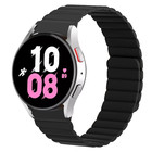 Strap-it Strap-it Samsung Galaxy Watch 5 44mm Magnetic Silicone Strap Perfect Fit (Black)