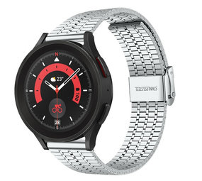 Strap-it Samsung Galaxy Watch 5 Pro Fine Steel Strap (Silver) Strap-it Samsung Galaxy Watch 5 Pro Fine Steel Strap (Silver)