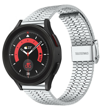 Strap-it Strap-it Samsung Galaxy Watch 5 Pro Fine Steel Strap (Silver) Strap-it Strap-it Samsung Galaxy Watch 5 Pro Fine Steel Strap (Silver)