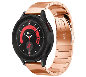 Strap-it Samsung Galaxy Watch 5 Pro Metal Strap (Rose Gold) Strap-it Samsung Galaxy Watch 5 Pro Metal Strap (Rose Gold)