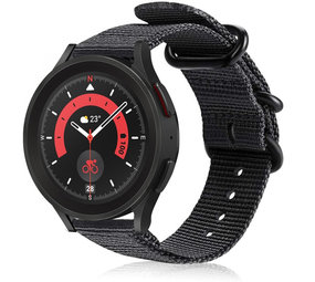 Strap-it Samsung Galaxy Watch 5 Pro Nylon Strap with Buckle (Black) Strap-it Samsung Galaxy Watch 5 Pro Nylon Strap with Buckle (Black)
