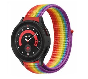 Strap-it Samsung Galaxy Watch 5 Pro Nylon Strap (Rainbow) Strap-it Samsung Galaxy Watch 5 Pro Nylon Strap (Rainbow)