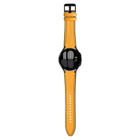 Strap-it Strap-it Samsung Galaxy Watch 5 Pro Leather Hybrid Strap (Yellow) Strap-it Strap-it Samsung Galaxy Watch 5 Pro Leather Hybrid Strap (Yellow)