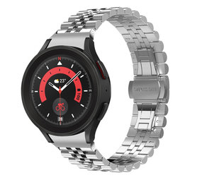 Strap-it Samsung Galaxy Watch 5 Pro Steel Strap Jubilee (Silver) Strap-it Samsung Galaxy Watch 5 Pro Steel Strap Jubilee (Silver)