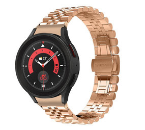 Strap-it Samsung Galaxy Watch 5 Pro Steel Strap Jubilee (Rose Gold) Strap-it Samsung Galaxy Watch 5 Pro Steel Strap Jubilee (Rose Gold)