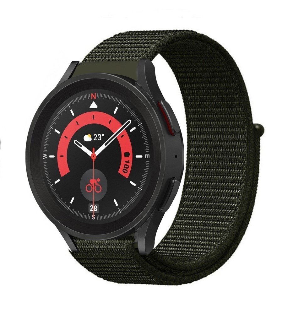 Strap-it Strap-it Samsung Galaxy Watch 5 Pro Nylon Strap (Dark Green) Strap-it Strap-it Samsung Galaxy Watch 5 Pro Nylon Strap (Dark Green)
