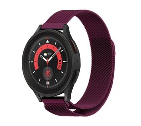 Strap-it Samsung Galaxy Watch 5 Pro Milanese Strap (Purple) Strap-it Samsung Galaxy Watch 5 Pro Milanese Strap (Purple)