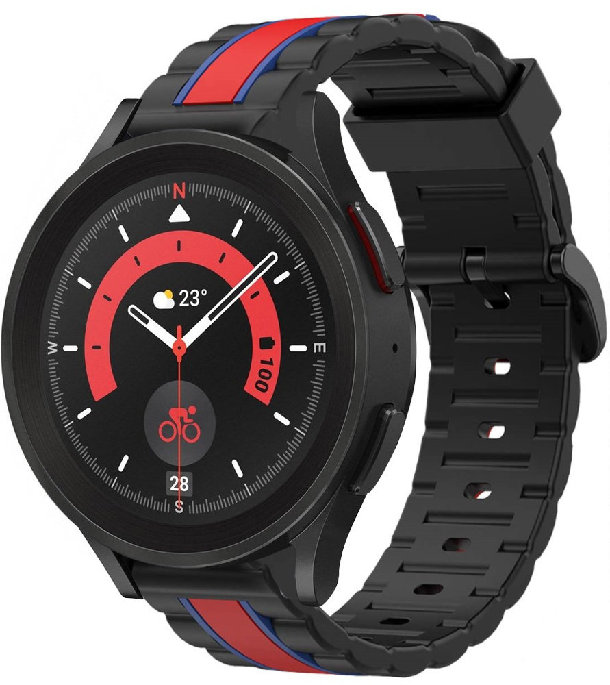 Strap-it Strap-it Samsung Galaxy Watch 5 Pro Special Edition Strap (Black/Red) Strap-it Strap-it Samsung Galaxy Watch 5 Pro Special Edition Strap (Black/Red)
