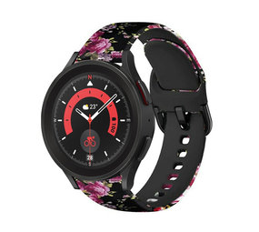 Strap-it Pink Flower Samsung Galaxy Watch 5 Pro Strap Strap-it Pink Flower Samsung Galaxy Watch 5 Pro Strap