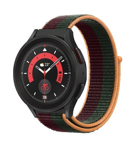Strap-it Strap-it Samsung Galaxy Watch 5 Pro Nylon Strap (Dark Cherry) Strap-it Strap-it Samsung Galaxy Watch 5 Pro Nylon Strap (Dark Cherry)