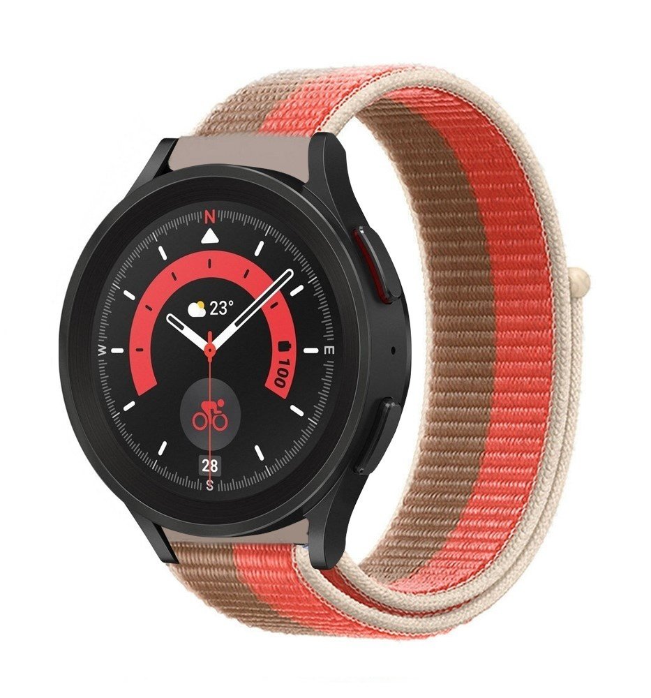 Strap-it Strap-it Samsung Galaxy Watch 5 Pro Nylon Strap (Pink Pomelo) Strap-it Strap-it Samsung Galaxy Watch 5 Pro Nylon Strap (Pink Pomelo)