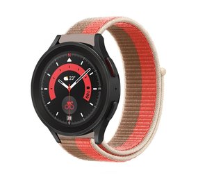 Strap-it Samsung Galaxy Watch 5 Pro Nylon Strap (Pink Pomelo) Strap-it Samsung Galaxy Watch 5 Pro Nylon Strap (Pink Pomelo)